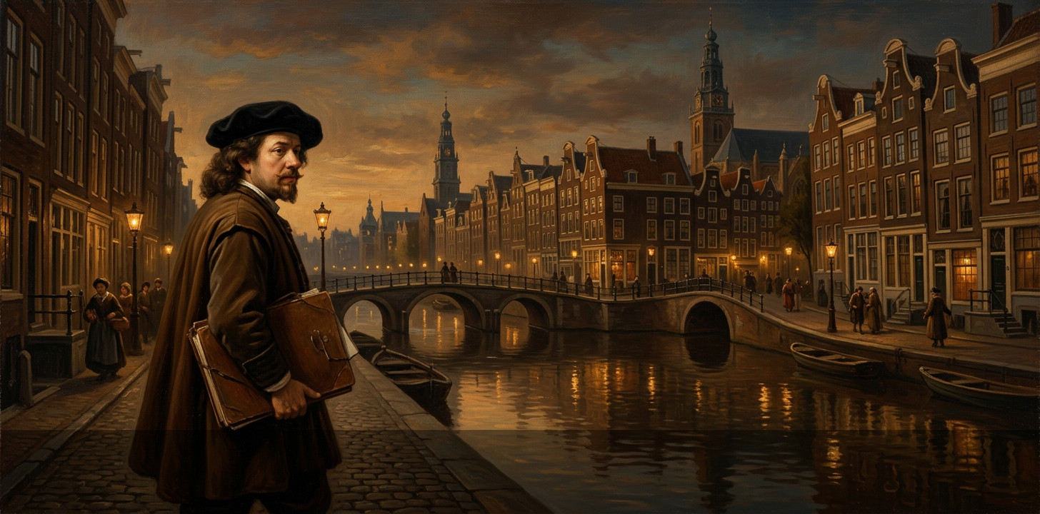 Cover van de Rembrandt-wandeling in Amsterdam